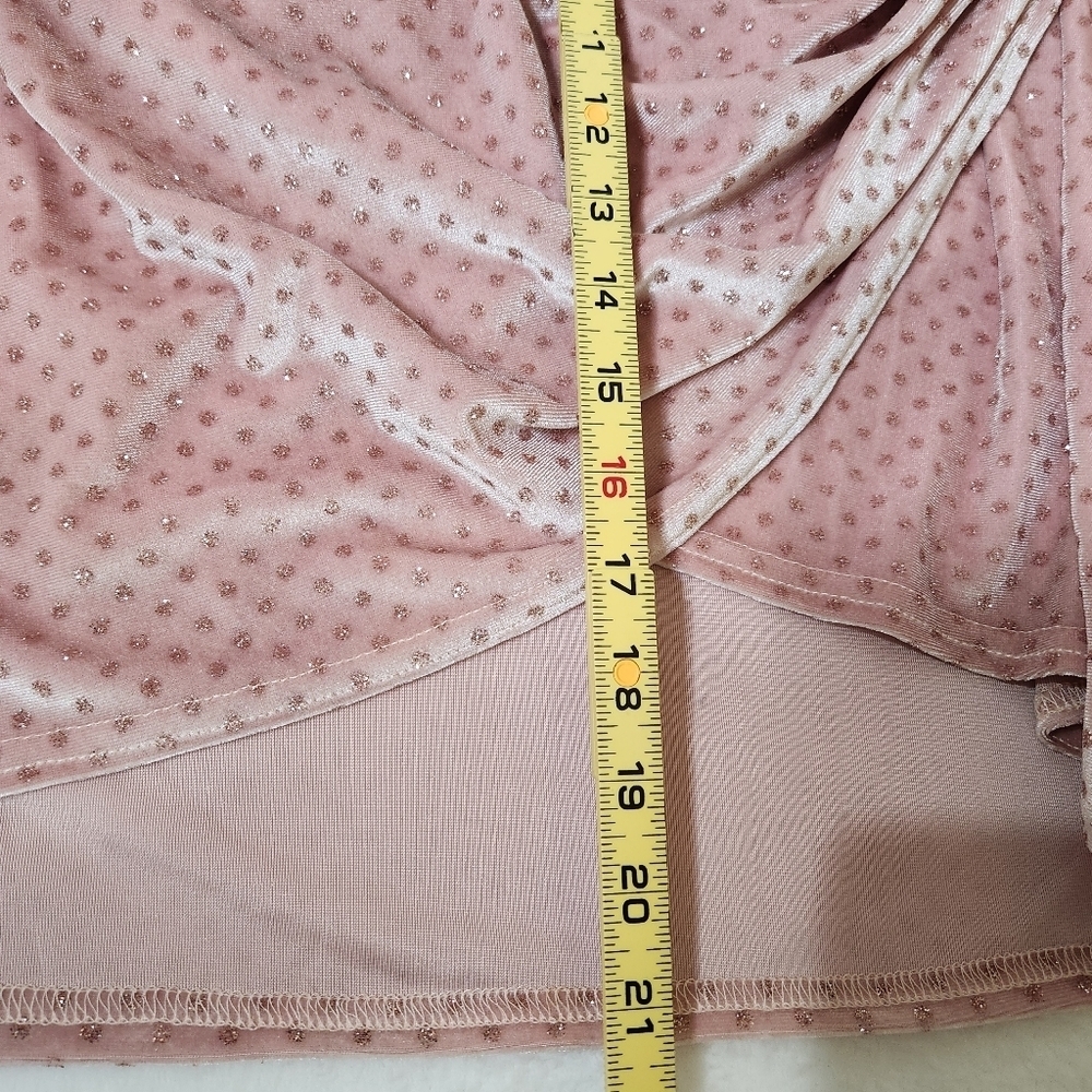 PrettyLittleThing Pink Ruched Wrap Mini Skirt Concert/nightclub - Picture 7 of 7